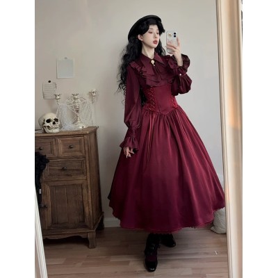 Forest Song Asterius Double Sided High Waist Long Skirt(Leftovers/Full Payment Without Shipping)